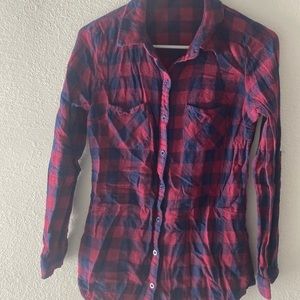 Plaid button up flannel